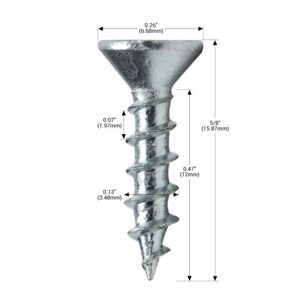 Screws #8 x 5/8” Woodworking Screws(1000 Box)